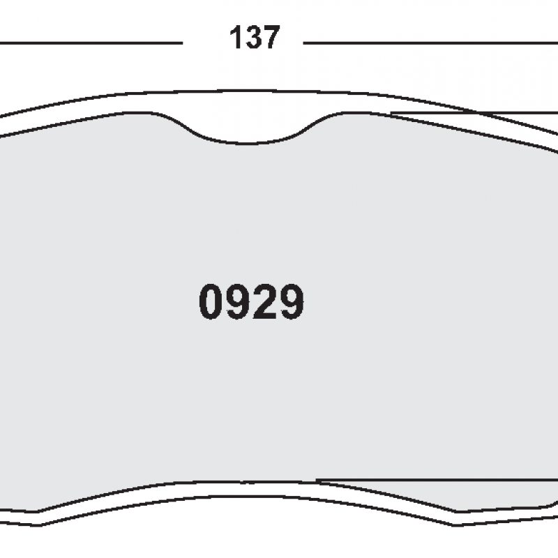 Endurance compound with less wear. Race brake pads - Subaru BRZ + Toyota GT86
front pad